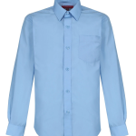 2-Pack Boys Long Sleeve NON IRON SKY BLUE Shirts (Twin Pack)