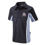 Haberdashers' Hatcham College Performance Navy & Sky P.E Polo Shirt with Logo